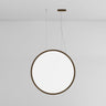 Discovery Vertical Suspension Light by Artemide, Italian modern round LED pendant for home and office spaces by Ernesto Gismondi