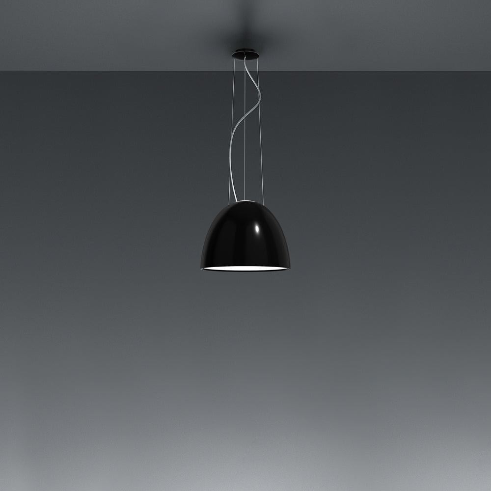 Nur Mini Gloss Pendant Light | Artemide - Gloss Black