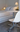 Adjustable Artemide designer table lamp with painted aluminum stem