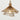 Gold Hanging Lamp with Open Cage Design
