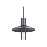 Ash 12 outdoor pendant light by Visual Comfort in charcoal finish with integrated LED lighting