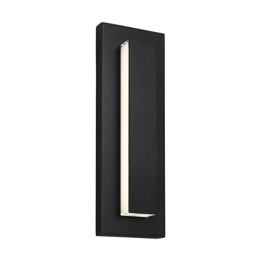 Weatherproof Aspen 15 Outdoor Wall Light Installed on House Exterior in Black FInish