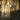 Modern Glam Chandelier, 7-Light Crystal with Brass Finish, 22"