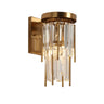 Modern Glam Crystal Wall Light, Brass, by Athean