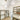 ET2 Aura pendants over a dressing room with open shelving and cabinetry
