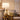 Portable Ava Ivory Ceramic Table Lamp with black mini base