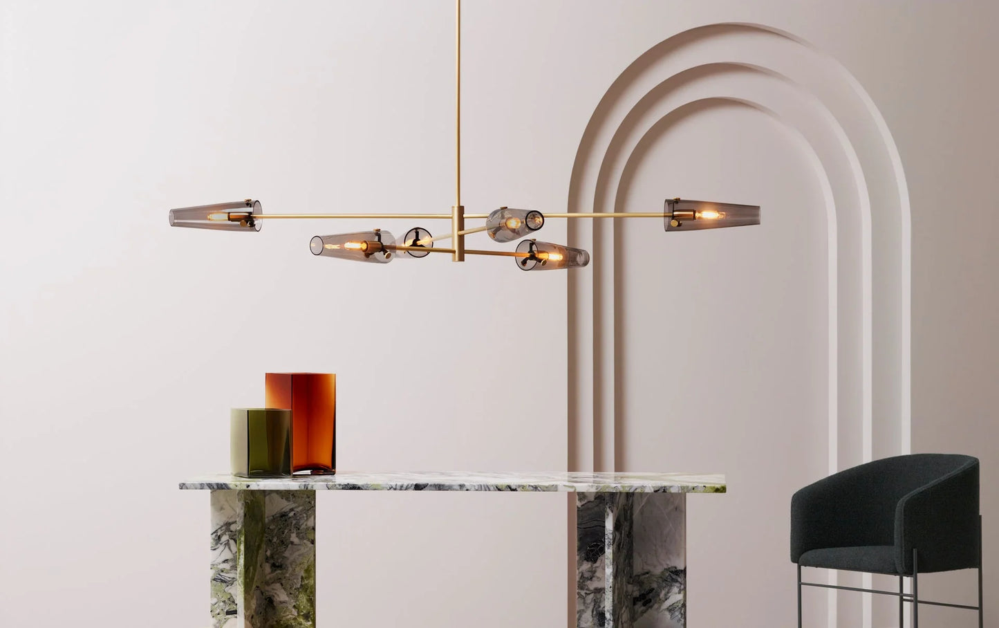 Axis 6 Pendant by CTO Lighting