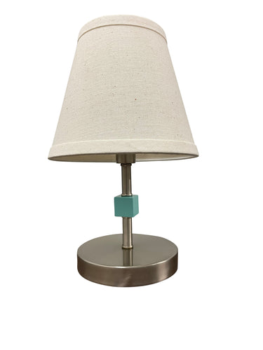 House of Troy Bryson Mini satin nickel/mint accent lamp