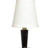 House of Troy Bryson Mini black tapered marble column satin brass accent lamp