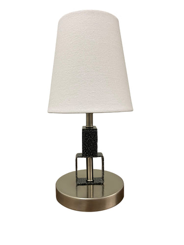 House of Troy Bryson Mini satin nickel/supreme silver accent lamp