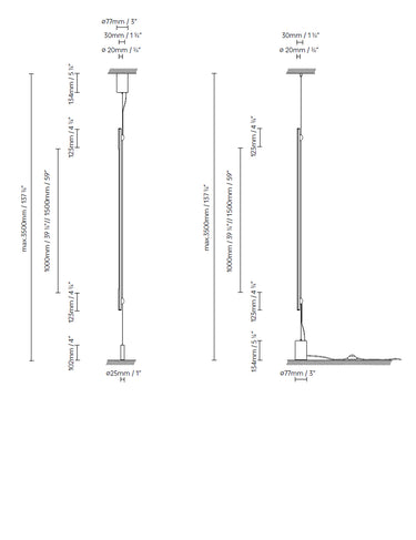 Measurements for the Bimu SV 100 (line drawing)
