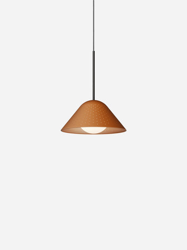 Bola Bell by Pablo – Clay 12" perforated shade, Matte Black stem