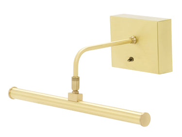 House of Troy Battery Picture Lights Slim-Line LED 12" Satin Brass Picture Lights