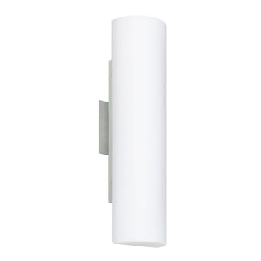 Close-up of the handcrafted Opal Matte glass diffuser on the Besa Baaz sconce