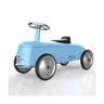 Blue Vintage metal ride-on car for toddlers in red FIAT 500 design by Baghera