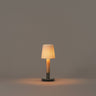 Basica Minima portable table lamp by Santa and Cole with rechargeable LED light