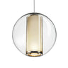 Bel Occhio Clear Acrylic Pendant Light with Floating Column by Pablo Designs