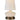 Bella ivory ceramic cordless table lamp with dark antique brass base and linen shade