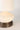 Bella cordless accent lamp with ivory ceramic body and warm LED lighting