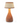 Camphor Laurel wood portable lamp, Neoz Bellingen, with cotton shade, rechargeable.