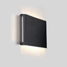 Modern Besa Ponta architectural wall light with integrated LED illumination black finish