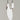 Minimalist glossy creme white pendant fixture made in Spain