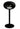 Contemporary design of the Dome Black Ground Steel High Fireplace by Le Feu