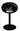 Sleek design of Dome Black Ground Steel Low Fireplace by Le Feu