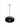 Modern black bioethanol fireplace Le Feu Dome Black Sky