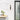 Blade 24 inch modern outdoor LED wall sconce, black finish, illuminating a brick wall.