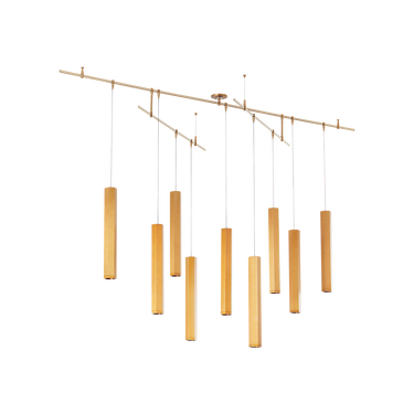 Blok Large Chandelier by Visual Comfort in modern dining room