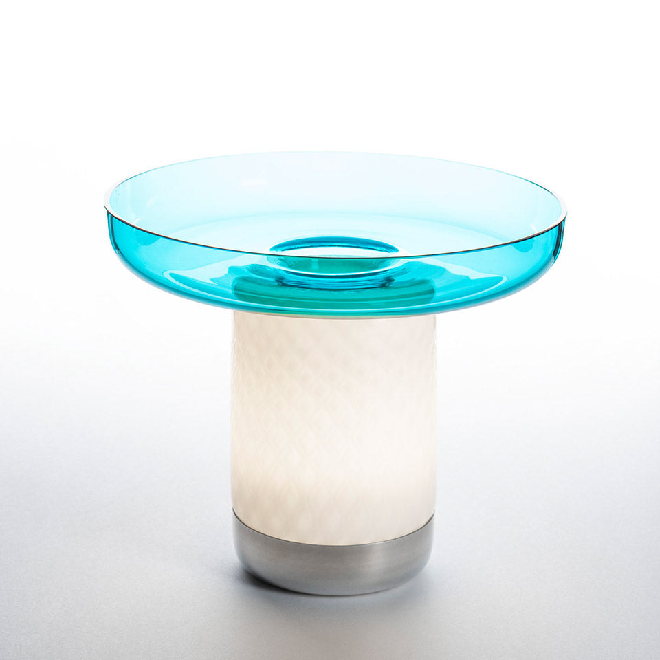 Bonta Portable Table Lamp Large| Artemide - Turquoise