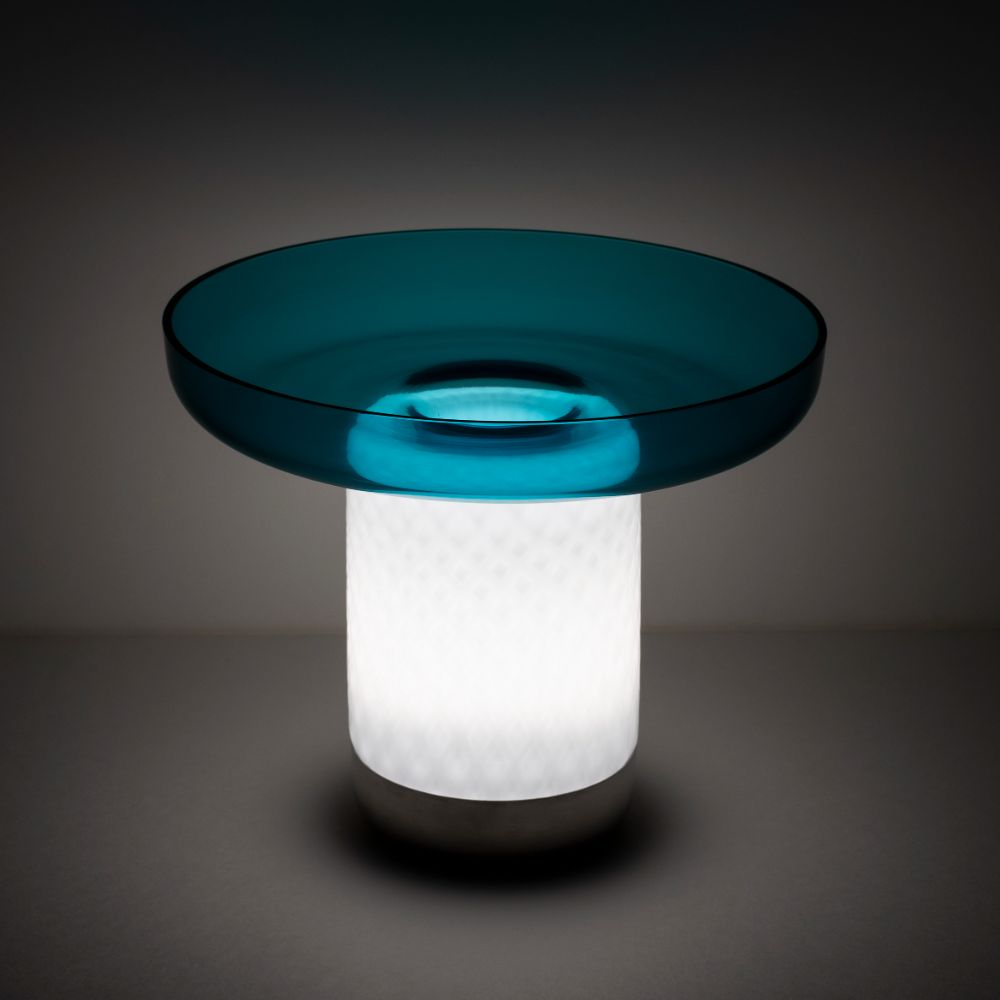 Bontà Portable | Artemide Table Lamp Blue Tray