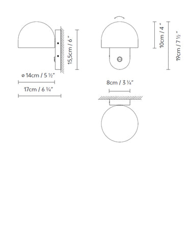 Measurements for the Bowee W3 (line drawing)