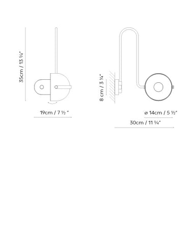 Measurements for the Bowee W1 (line drawing)