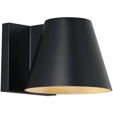 Outdoor LED wall sconce by Visual Comfort, bronze finish, energy-efficient lighting for modern exteriors