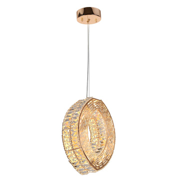 Mid-Century Modern Gold Loop Chandelier - Brusmogan Inspired, HA04998