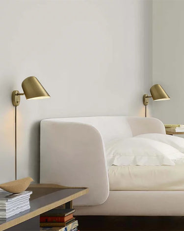 Nova of California Culver Wall Sconce Brushed Brass