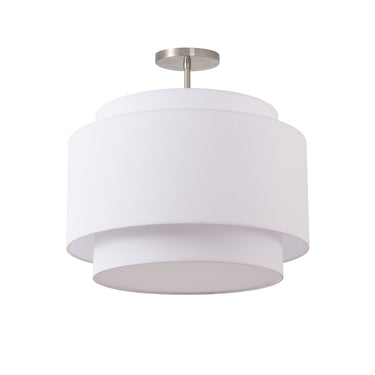 Nova Coronado Semi-Flush Mount in Satin Nickel, photo 1