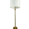 House of Troy Chloe 60" brushed brass single column glass twin pull floor lamp