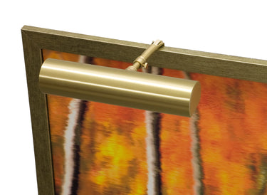 House of Troy Contemporary 9" Satin Brass Plug-In Picture Lights