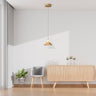 Finesse Decor Spanish Alabaster & Aluminum One-Light Chandelier