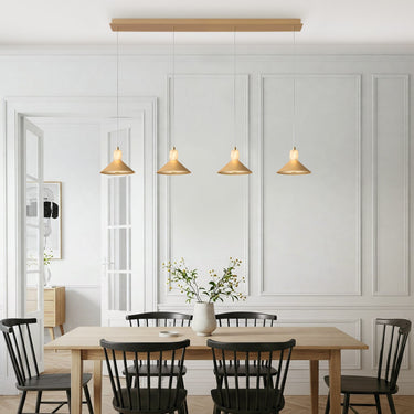 Finesse Decor Spanish Alabaster & Aluminum Four-Light Chandelier