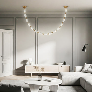 Finesse Decor Chandelier Steel Tangent Plane Glass