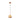 Finesse Decor Iron and Champagne Glass Pendant Rose Gold
