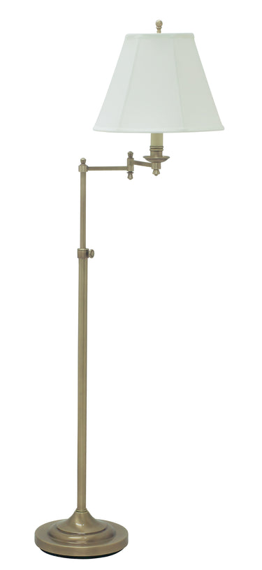 House of Troy Club Adjustable Antique Brass Floor Lamps