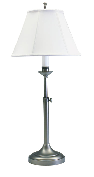 House of Troy Club Adjustable Antique Silver Table Lamps