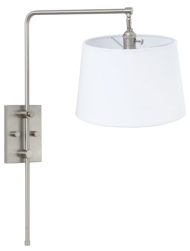 House of Troy Crown Point Satin Nickel Wall Bridge Lamp