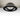 Cue circular LED semi-flush in black, straight-on | Besa Lighting
