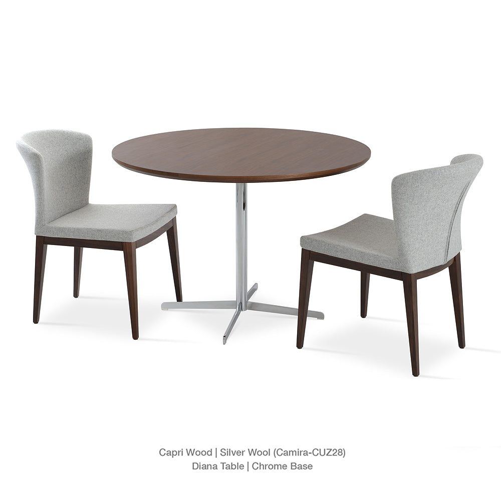Capri Wood Dining Chair Fabric HB by SohoConcept